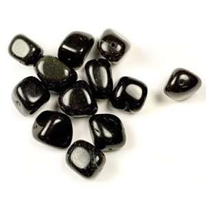 Black Obsidian Tumbled Polished Stones Nugget Beads 20mm