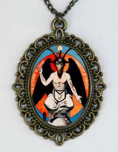 Goat Head Satan devil DIY necklace horror witchcraft  