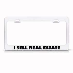 Sell Real Estate Realtor Metal Career Profession License Plate Frame 