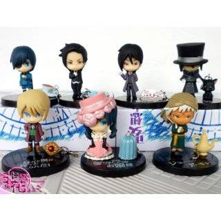 Black Kuroshitsuji II Alois Trancy Agni Sebastian figures 7 PCs