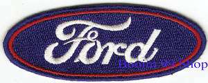 FORD LOGO EMBROIDERED Iron Patch T Shirt Sew CLOTH  