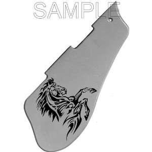  Fire Horse Engraved Silver 6136 Pickguard Musical 