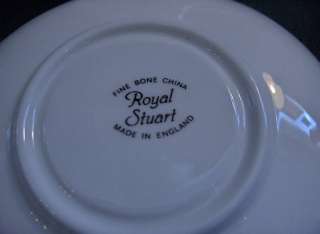 Vntg Bone China Royal Stuart England Pheasant Cup Set  