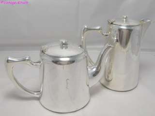 VINTAGE MAPPIN & WEBB SILVER PLATED TEAPOT & JUG INITIAL F  