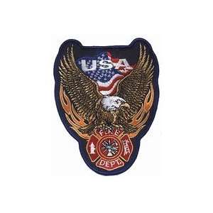  USA Eagle Fire Department 12 in. Patch 