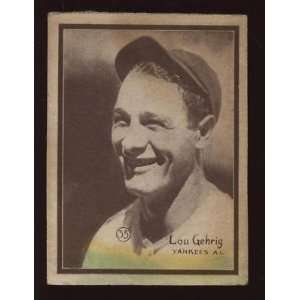   Card #35 Lou Gehrig Yankees   Sports Memorabilia
