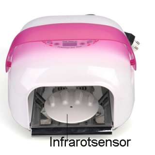 Nagel UV Lampe Lichthärtungsgerät Sensor Timer Pink 36W  