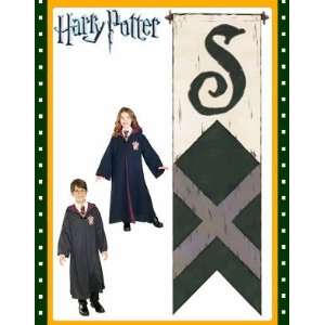    Rare Harry Potter Slytherin House 3d Felt Banner NIP Toys & Games