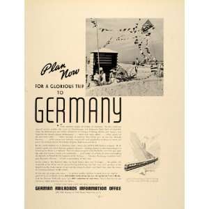   Ad European Germany Railway Flying Hamburger Train   Original Print Ad