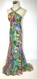 NWT Rene Moiselle $460 Turquoise Juniors Formal Gown 3  