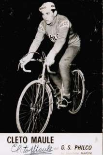 Cleto Maule (ITA) Giro di Lombardia 1955 Giro dItalia 1956 original 