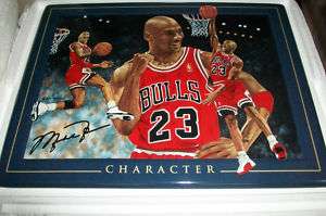 1999 UD Auth. MICHAEL JORDAN CHARACTER limited plate  