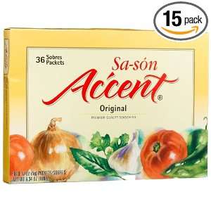 Sa son Accent Seasoning, Original Flavor, 36 Count Packets (Pack of 15 