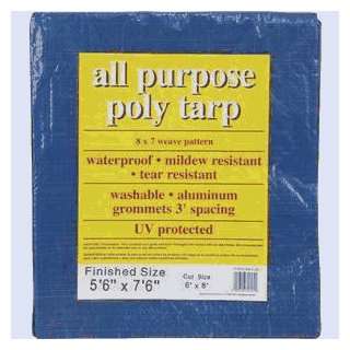    All Purpose Poly Blue Tarpaulin, 6X8 BLUE AP TARP