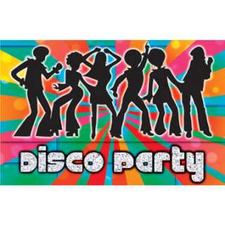 Einladungskarten Disco Party, 8 Stk.  Einladung   