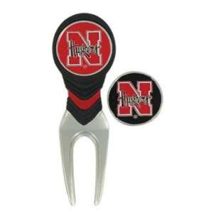 Nebraska Cornhuskers NCAA Ball Mark Repair Tool  Sports 