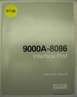 Fluke 9000A 8086 Interface Pod Operating Service Manual  
