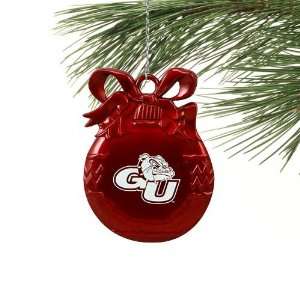  NCAA Gonzaga Bulldogs Red Flat Ball Ornament