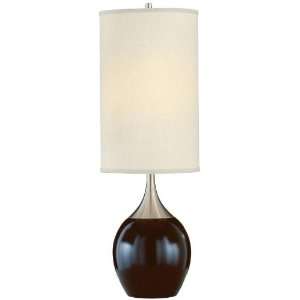 Home Decorators Collection Pure Accent Table Lamp 26h Dk Brw/brs Nckl