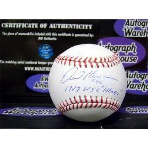   /Hand Signed Baseball inscribed 1989 WS Champ Sports Collectibles