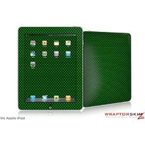  iPad Skin   Carbon Fiber Green   fits Apple iPad by 