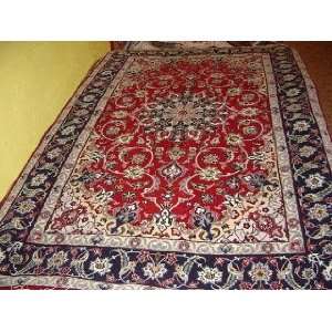    3x5 Hand Knotted Isfahan Persian Rug   55x37