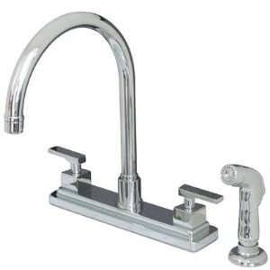 Tampa Double Handle Centerset Bar Kitchen Faucet with Metal Lever 