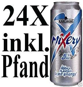 24 Dosen Mixery Bier + Vodka + Energy Dose 0,5l NEU  