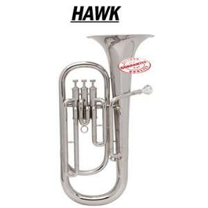  Hawk Nickel Plated Bb Baritone Horn WD BT512 Musical 