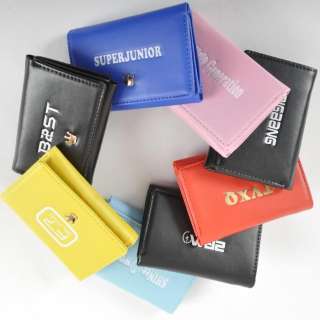 POP 2012 New SJ Super Junior artificial leather Wallet ,Purse E.L.F 