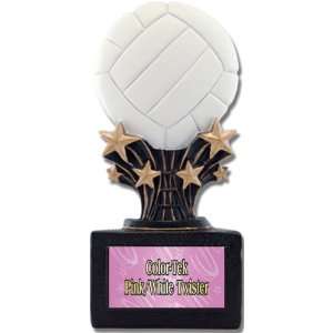  Shooting Star 6 Custom Volleyball Resin Trophies PINK 