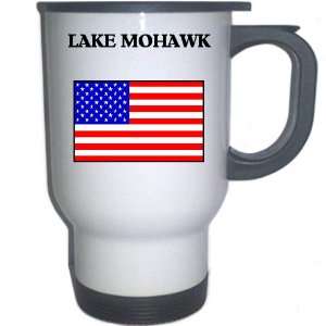  US Flag   Lake Mohawk, New Jersey (NJ) White Stainless 