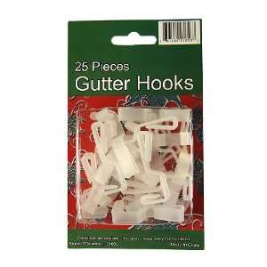   Club Pack of 2,400 White Gutter Light Hooks 1.75 
