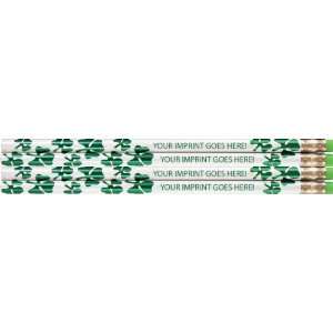  Imprinted Shamrock Segment Pencils No.2 Lead   720 Minimum 