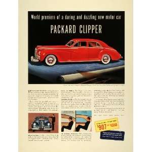  1941 Ad Vintage Straight Eight Packard Clipper Automobile 