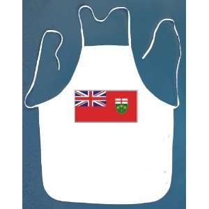  Ontario Canada Flag BBQ Barbeque Apron with 2 Pockets 