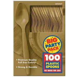    Lets Party By Amscan Gold Big Party Pack   Spoons 