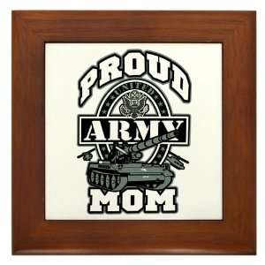  Framed Tile Proud Army Mom Tank 