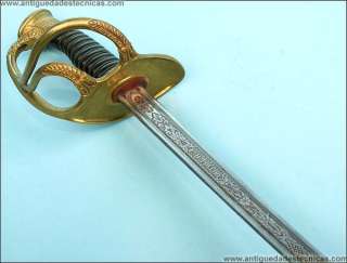 Belgian Infantry officer sword. Toledo blade. 1872  