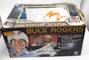1979 Buck Rogers Space Helmet Starfighter & Official Pin +Original Box 