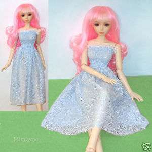 Super Dollfie SD Luts Obitsu Doll Night Gown Dress Blue  