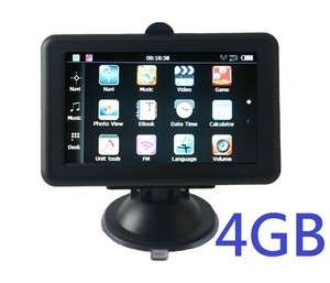 New 4.3 4.3 GPS Slim Design FM /4 4GB FREE MAP FREE SHIP ON SALE