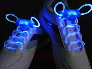 Eye Catching LED Flash Light Up Glow Shoelaces Straps Shoe Lace 5 