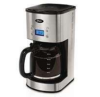 NEW Oster 12 Cup Programmable Coffee Maker   Stainless Steel  