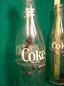 Lot of 3 Coca Cola Coke CROOKSTON MN Jackson MS Bottle  