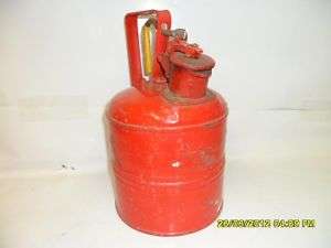 Vintage Justrite Safety Gas/Fuel Can No.2 D&L Thinner  