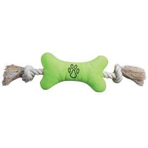 Zanies Jumbo Tuggers Rope Tug Chew Dog Toy 13 Green  