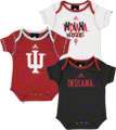 Indiana Hoosiers Infant adidas Cardinal 3 Piece Body Suit Set