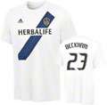 Los Angeles Galaxy adidas David Beckham #23 Name and Number T Shirt