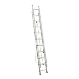 Werner 20 ft. Aluminum Extension Ladder 225 lb. Load Capacity (Type II 